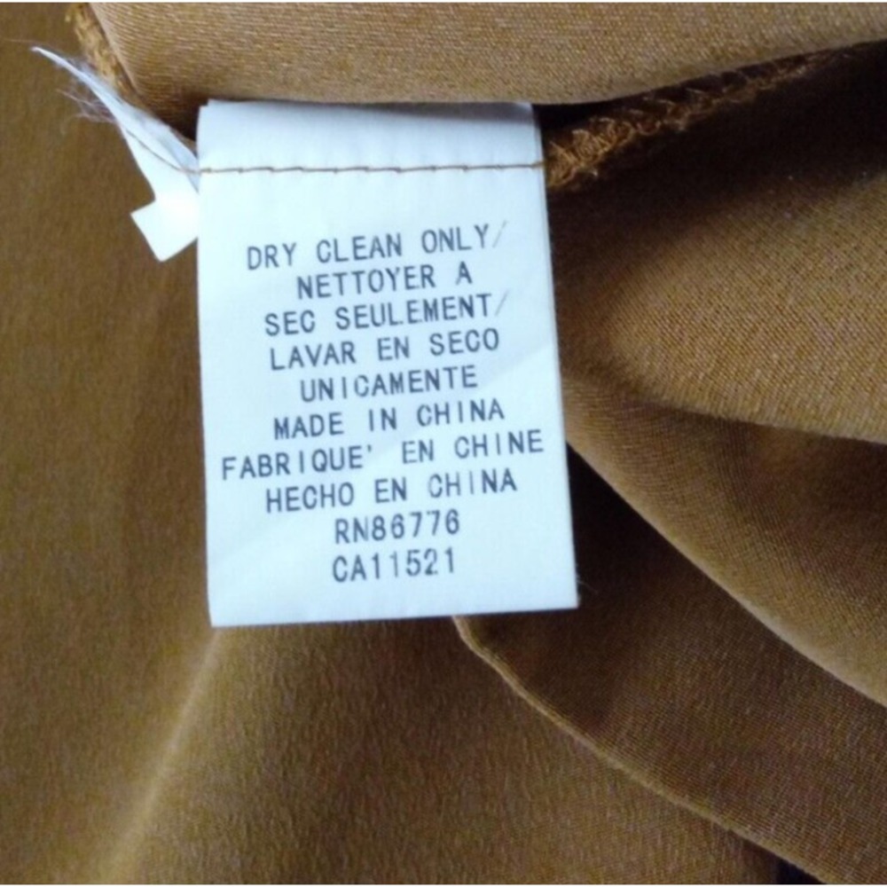 Due Per Due Top 18W Brown Bronze 100% Silk 2 pc Set Shell Shirt Jacket Button - Picture 4 of 8
